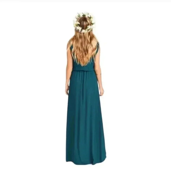 Show me your MUMU Kendall Maxi dress wedding bridesmaid xxSMALL NEW Jade - Picture 2 of 5